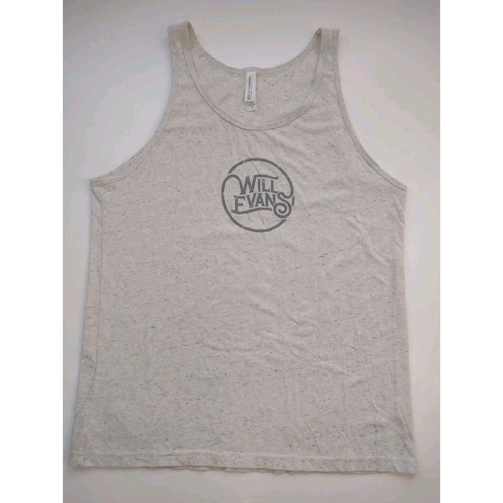 Will Evans Folk‎ Singer Concert Gray Tank Top Shirt Size Medium